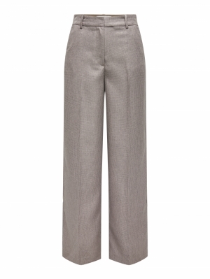 JDYAURA HW WIDE PANT PNT Malt Ball/MELAN