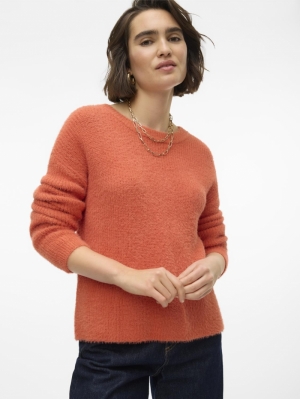 VMPUFF LS O-NECK PULLOVER BOO Burnt Sienna