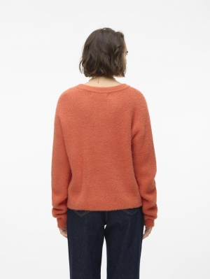 VMPUFF LS O-NECK PULLOVER BOO Burnt Sienna