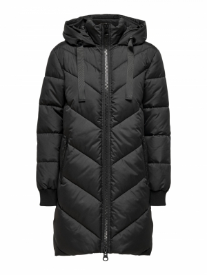 JDYSKYLAR PADDED HOOD JACKET O Black/BLACK