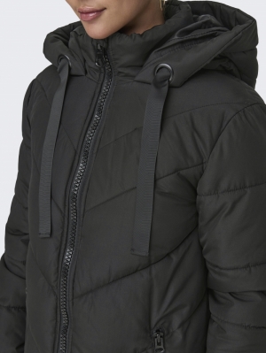 JDYSKYLAR PADDED HOOD JACKET O Black/BLACK