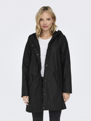 ONLSALLY RAINCOAT OTW NOOS Black/BLACK TED