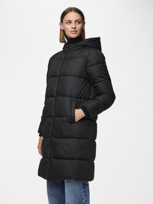 PCBEE NEW LONG PUFFER JACKET N Black