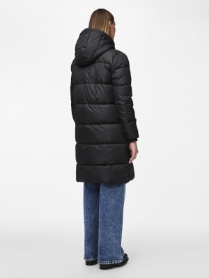 PCBEE NEW LONG PUFFER JACKET N Black