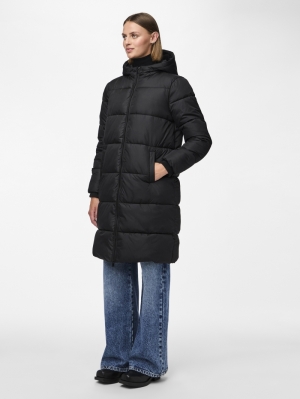 PCBEE NEW LONG PUFFER JACKET N Black