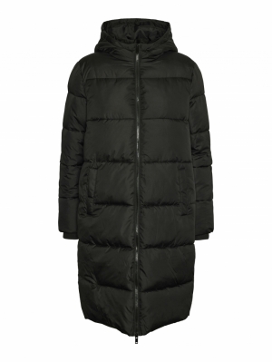 PCBEE NEW LONG PUFFER JACKET N Black