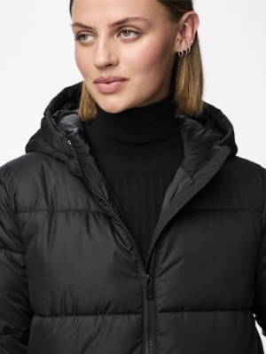 PCBEE NEW LONG PUFFER JACKET N Black