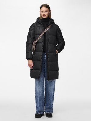 PCBEE NEW LONG PUFFER JACKET N Black