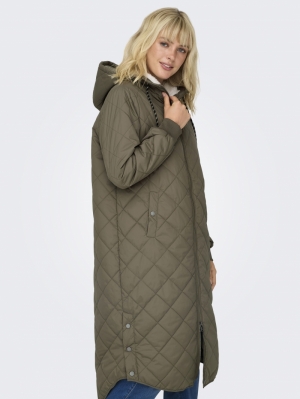 ONLNEWSANDY QUILT COAT CC OTW Walnut