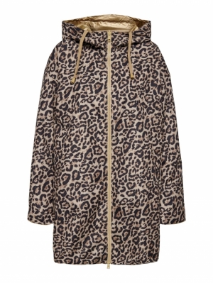 ONLFRY REVERSIBLE COAT OTW SMU Gold Colour/LEO