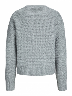 JXMILLY STRUCTURE CREW NECK KN Light Grey Mela