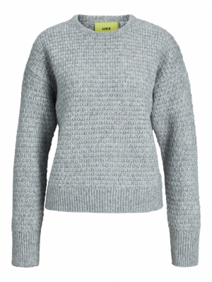 JXMILLY STRUCTURE CREW NECK KN Light Grey Mela