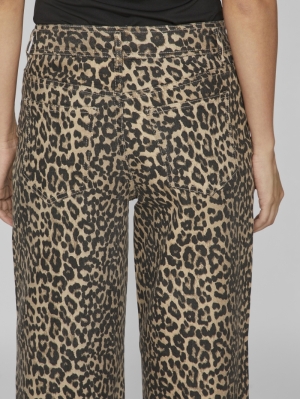 VICHIA LEOPARD JEANS Birch/LEOPARD