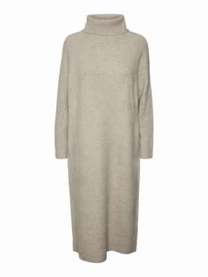 VMMARWA LS HIGH NECK CALF KNIT Natural Melange