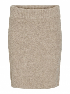 VIABBY KNIT SKIRT Natural Melange