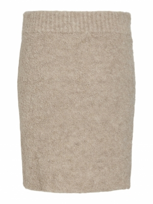 VIABBY KNIT SKIRT Natural Melange