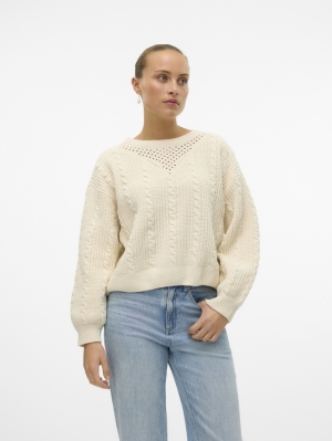 VMLUELLA LS O-NECK PULLOVER BO Birch