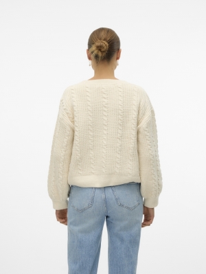 VMLUELLA LS O-NECK PULLOVER BO Birch