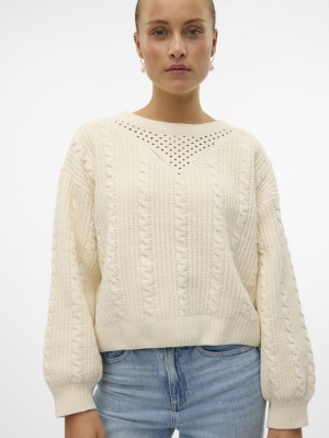 VMLUELLA LS O-NECK PULLOVER BO Birch