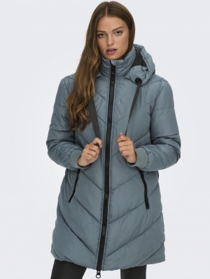 JDYSKYLAR PADDED HOOD JACKET O Stormy Weather/