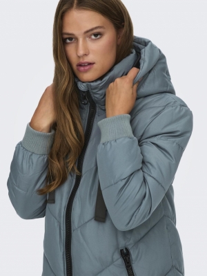 JDYSKYLAR PADDED HOOD JACKET O Stormy Weather/