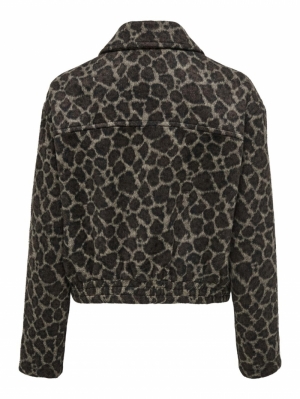 ONLEMILIA LEO BOMBER JACKET OT Chocolate Torte