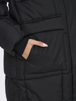 JDYEVERLY LIFE LONG PUFFER JAC Black