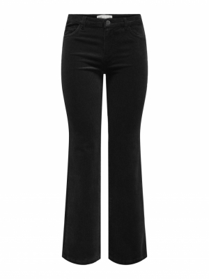 JDYSALONE MW FLARED CORD. PANT Black