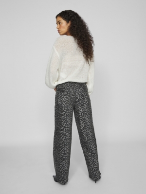 VICHIA NEW LEOPARD JEANS Poppy Seed/LEOP