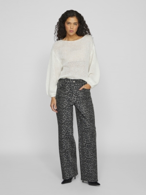 VICHIA NEW LEOPARD JEANS Poppy Seed/LEOP