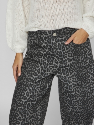 VICHIA NEW LEOPARD JEANS Poppy Seed/LEOP