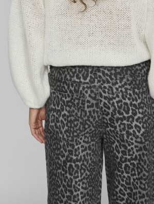 VICHIA NEW LEOPARD JEANS Poppy Seed/LEOP