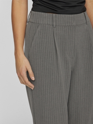 VIWINNIE SODA HW PLEATED PANTS Medium Grey Mel