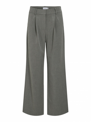 VIWINNIE SODA HW PLEATED PANTS Medium Grey Mel