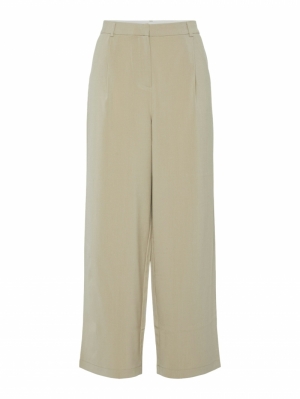 PCPRUISA LW BAGGY PANTS BC Crockery