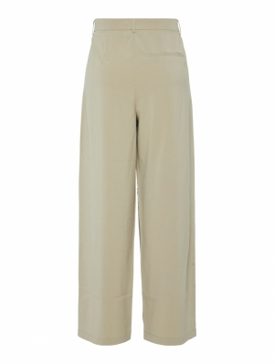 PCPRUISA LW BAGGY PANTS BC Crockery