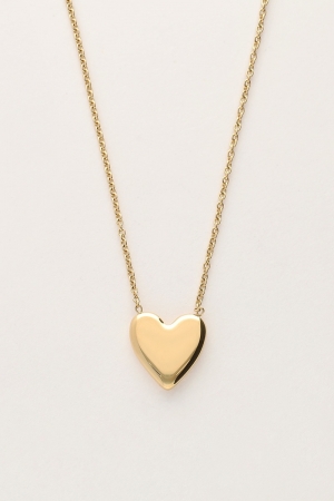 Necklace fine heart Gold