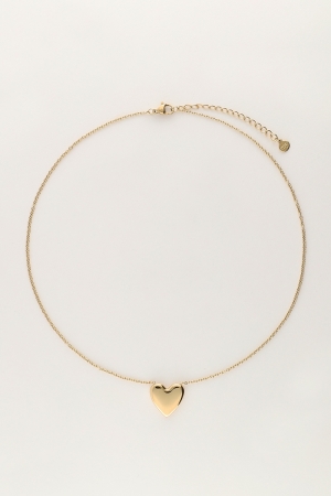 Necklace fine heart Gold