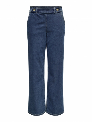 JDYGEGGO HW WIDE JEANS DNM NOO Medium Blue Den