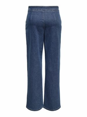 JDYGEGGO HW WIDE JEANS DNM NOO Medium Blue Den