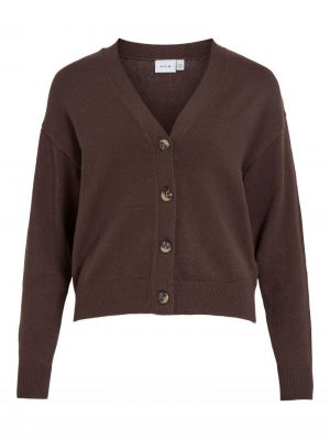 VIRIL V-NECK KNIT CARDIGAN - N Coffee Bean