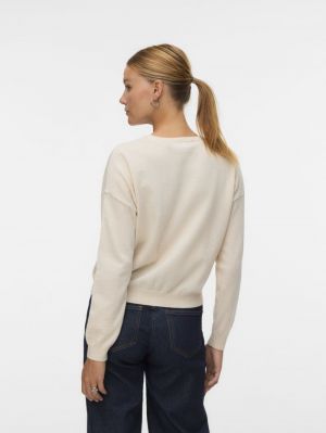 VMMARINA LS O-NECK CARDIGAN Birch/MELANGE