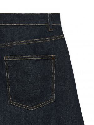 VMKAITLIN HR WIDE BARREL JEANS Dark Blue Denim