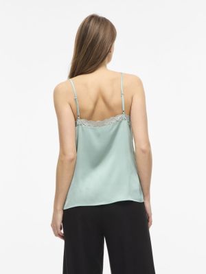 VIENNA RAVENNA LACE SINGLET - Blue Surf