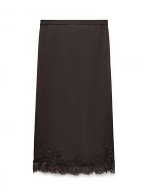VMGINNY HW LACE MIDI SKIRT EXP Chocolate Torte