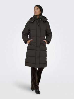 JDYMAJA LONG PADDED JACKET OTW Chocolate Torte