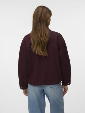 VMJAMIE LS DENIM SHACKET MIX G Windsor Wine/WA