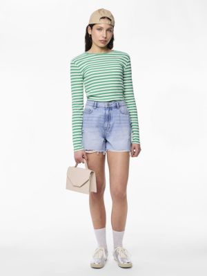 PCSUMMER HW DEST LB SHORTS NOO Light Blue Deni
