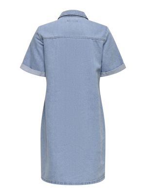 JDYESMEE SS BUTTON DRESS DNM Light Blue Deni
