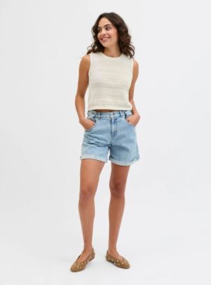 JXZUSANNAH TOP KNIT Vanilla Ice